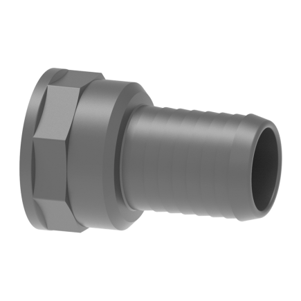 RACOR RECTO ROSCA HEMBRA PVC