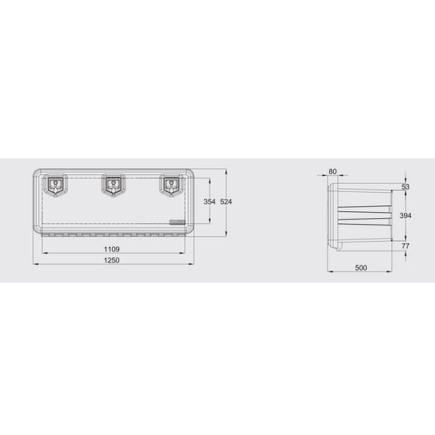 CAJA DE HERRAMIENTAS 1250 x 522 x 500 DK81009