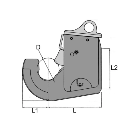 GANCHO DE ENGANCHE AUTOMÁTICO PARA SOLDAR CATEGORÍA 4 CBM